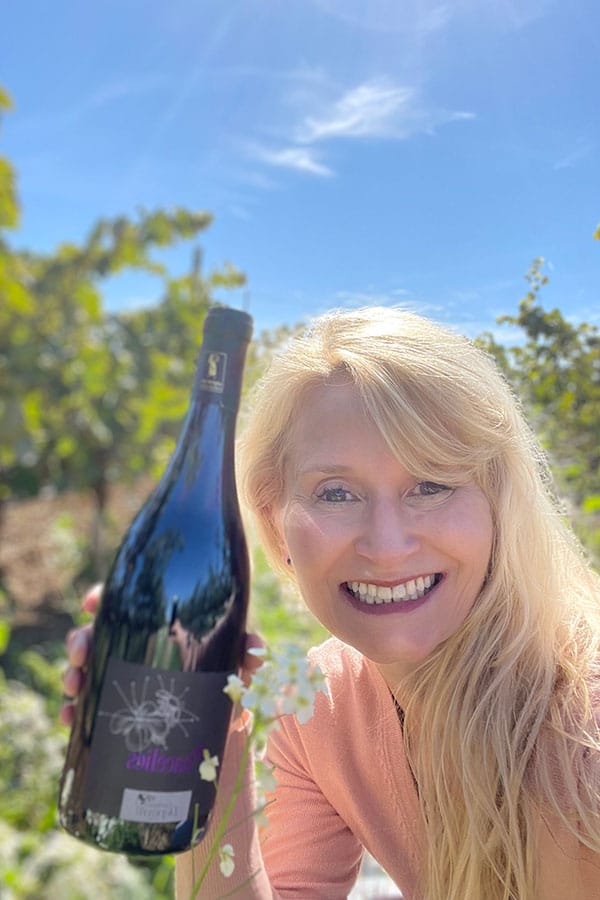 Marilee in Corinne Depeyere's Vineyard Marilee in Corinne Depeyere's Vineyard