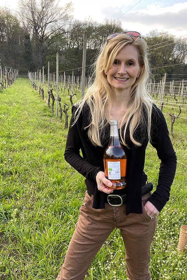 Marilee with Valtenesi bottle